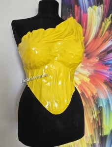 Corset Galben plastic Isabella - bust mare - Img 2