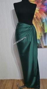 Fusta lunga satin verde - Img 1