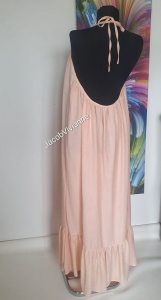 Rochie peach din IN cu spatele gol - Img 4