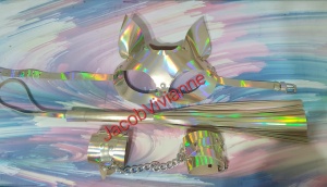 Set 2 catuse piele naturala holografica - Img 2