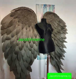 Aripi mari negre pentru sedinte foto devil