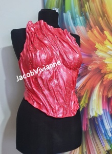 Corset Cyber Xthynthia - Corset plastic cu cristale - Img 1
