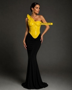 Corset Galben Anastasia din plastic  - Img 2