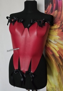 Corset piele naturala decupat - Img 2
