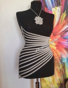 Corset piele naturala glitter - Img 4