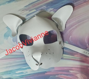 Masca puppy dog piele naturala unisex
