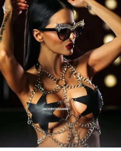 Sutien piele naturala lant - Img 2