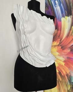 Corset Cyber Cassiy - Corset plastic alb - Img 1