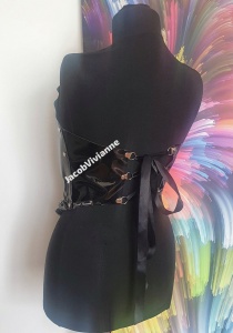 Corset Cyber Dakaray - Corset plastic negru - Img 4