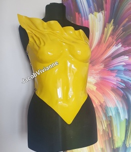 Corset Galben Celeste din plastic  - Img 3