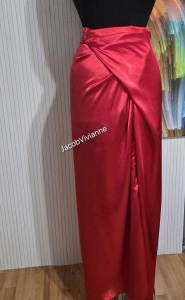 Fusta lunga satin rosie - Img 1
