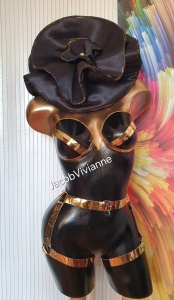 Manechin decor floare glitter - Img 2