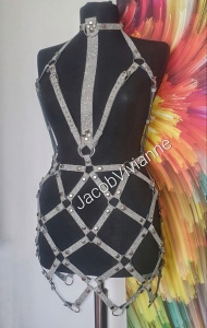 Rochie piele naturala glitter - Img 1