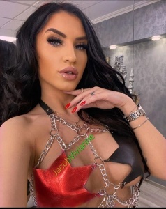 Sutien piele naturala rosu cu negru - Img 2