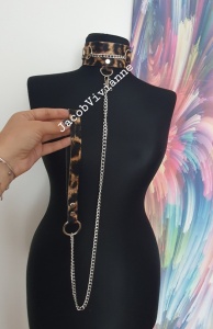 Choker cu lesa ghepard