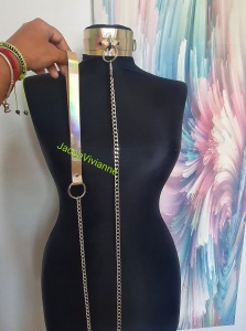 Choker cu lesa piele naturala - Img 2