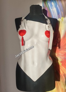 Corset Cyber Akane - Corset din plastic cu inimi - Img 1