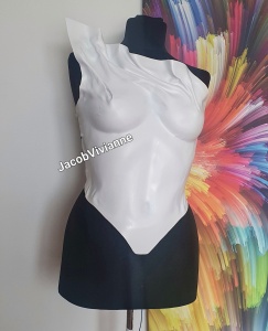 Corset Cyber Dekowta - Corset plastic alb - Img 2