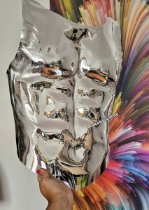 corset argintiu barbatesc