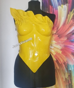 Corset Galben Celeste din plastic  - Img 7
