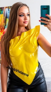 Corset Galben Celeste din plastic  - Img 2