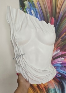 Corset plastic alb finisaj mat - Img 4