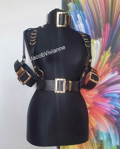 Ham bust accesorizat piele naturala - Img 2