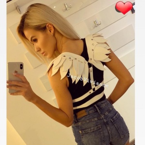 Ham bust Aripi piele naturala