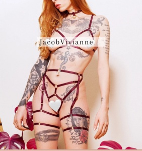 Set ham bust, chilot, ham picior si choker - Img 1