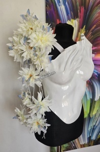Accesoriu pentru Umeri cu flori si fluturi- Statement Handmade pentru corset plastic | Jacob Vivianne