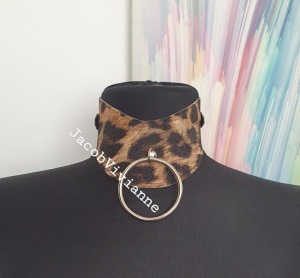 Choker texturat ghepard - Img 1