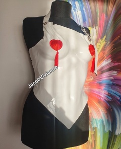 Corset Cyber Akane - Corset din plastic cu inimi - Img 2