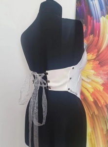 Corset Cyber Bassh - Corset plastic alb o cupa minimalist - Img 4