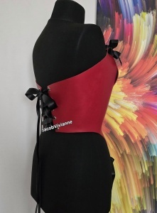 Corset piele naturala decupat - Img 3