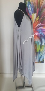 Rochie cu lant asimetrica imitatie matase naturala - Img 3