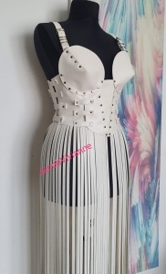 Rochie franjuri tip corset- detasabile - Img 3
