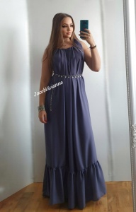 Rochie lunga de vara- imitatie matase naturala - Img 1