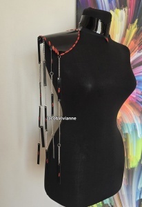 Accesoriu pentru Umeri lant si cristale- Statement Handmade pentru corset plastic | Jacob Vivianne