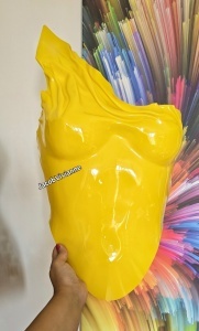 Corset Cyber Leylha- Corset galben din plastic - Img 2