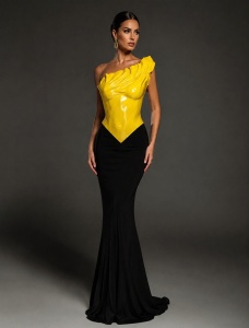 Corset Galben Serena din plastic - Img 3