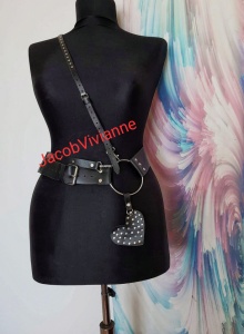 Ham bust accesorizat piele naturala - Img 2