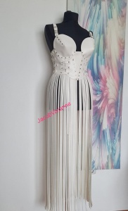 Rochie franjuri tip corset- detasabile - Img 4