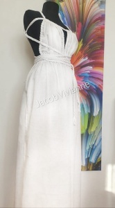 Rochie IN cu snur impletit spate gol - Img 2