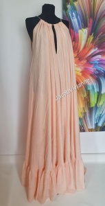 Rochie peach din IN lunga si vaporoasa - Img 4