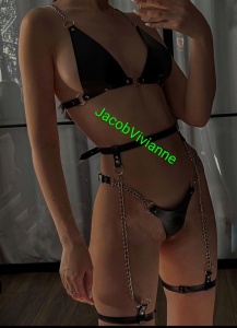 Set chilot, sutien si ham picior piele naturala - Img 1