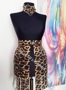 Set fusta si choker ghepard