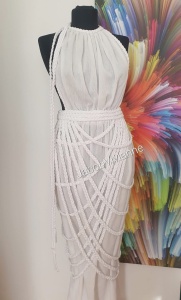 Set rochie IN si fusta snur impletit vaporoasa - Img 2