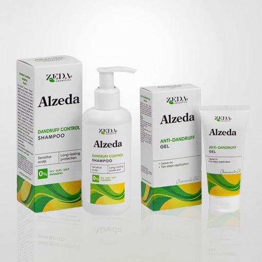 Комплект при пърхот с шампоан и специализиран гел "ALZEDA INTENSIVE"