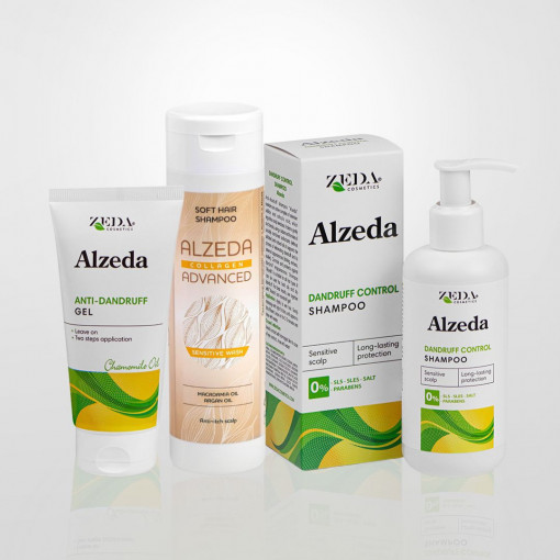 Сет против пърхот за максимален ефект "ALZEDA COMPLETE CARE"