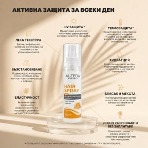 Спрей за коса ALZEDA Protect с UV и термозащитни съставки - Img 5